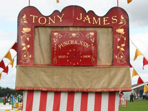The lovely traditional Punch & Judy.