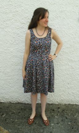 Finished Lilou Dress - Nettynot Blog
